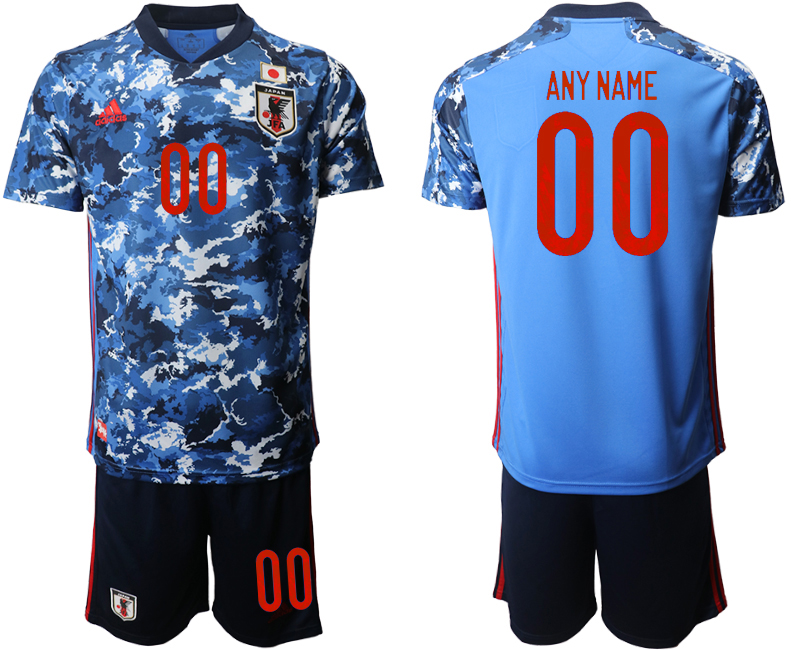 Men 2020-2021 Season National team Japan home blue customized Soccer Jersey->japan jersey->Soccer Country Jersey